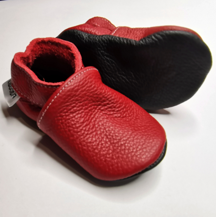 Botosei din piele naturala, cu model RED [3]