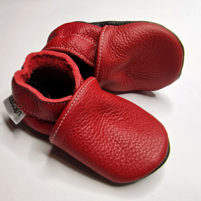 Botosei din piele naturala, cu model RED [5]