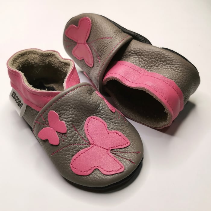 Botosei din piele naturala, cu Model Fluture. [5]