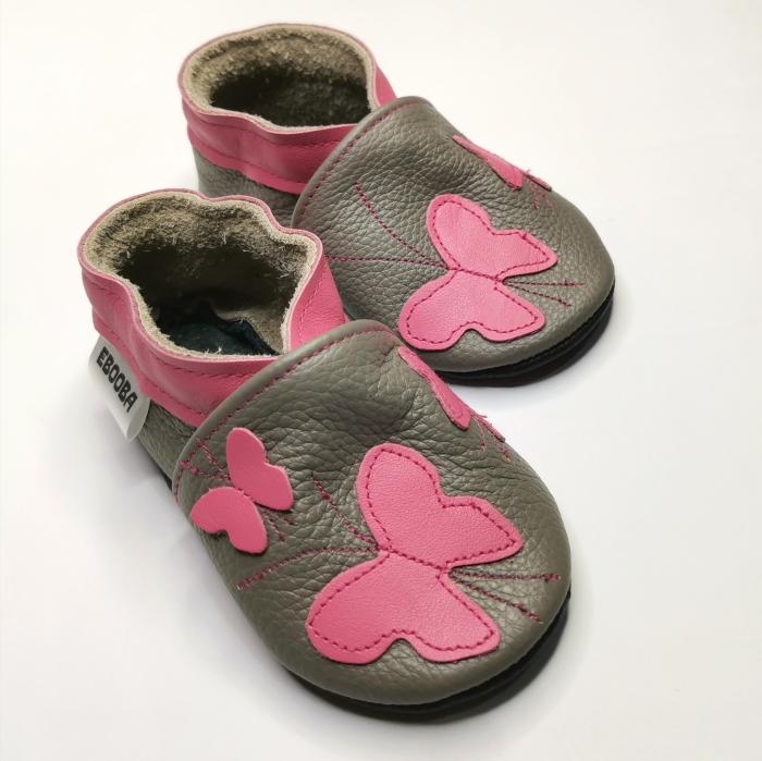 Botosei din piele naturala, cu Model Fluture. [3]