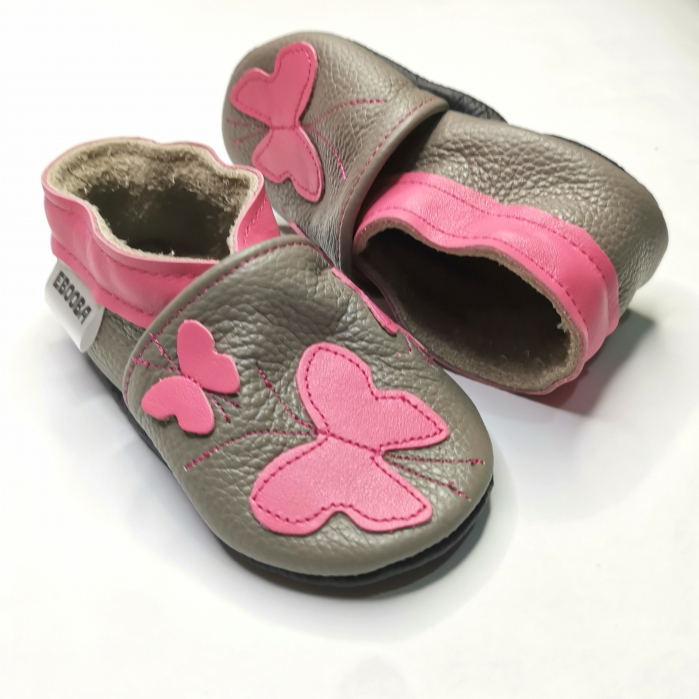 Botosei din piele naturala, cu Model Fluture. [4]