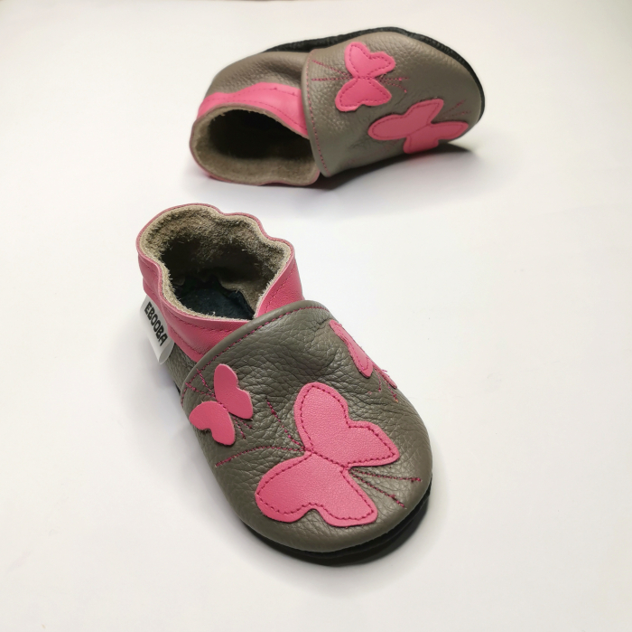 Botosei din piele naturala, cu Model Fluture. [9]