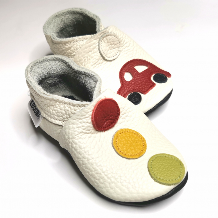 Botosei din piele naturala, cu Model SEMAFOR MASINA. [2]