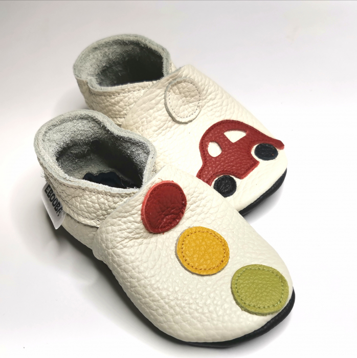 Botosei din piele naturala, cu Model SEMAFOR MASINA. [6]