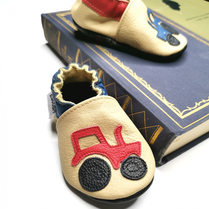 Botosei din piele naturala, cu Model TRACTOR. [1]