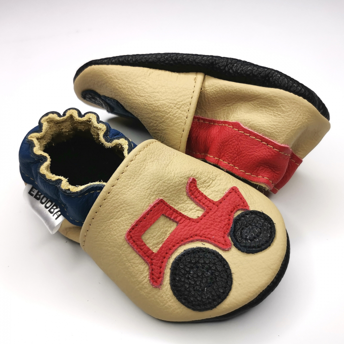 Botosei din piele naturala, cu Model TRACTOR. [8]