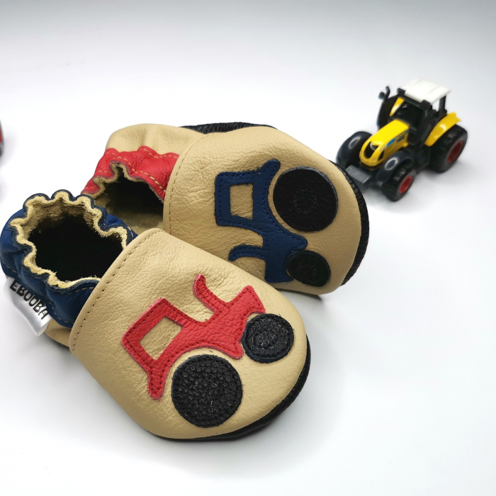 Botosei din piele naturala, cu Model TRACTOR. [5]