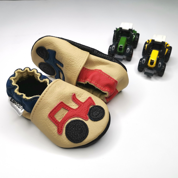 Botosei din piele naturala, cu Model TRACTOR. [6]