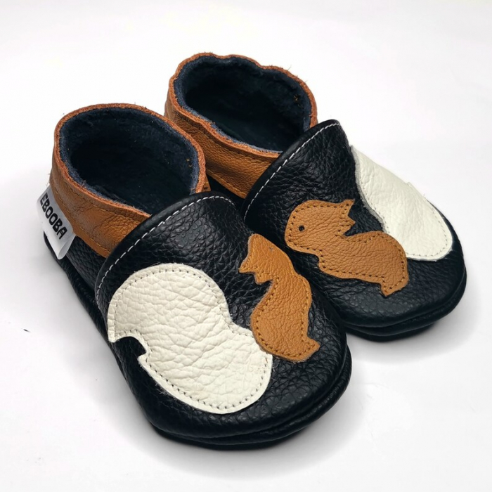 Botosei din piele naturala, cu model VEVERITA [2]