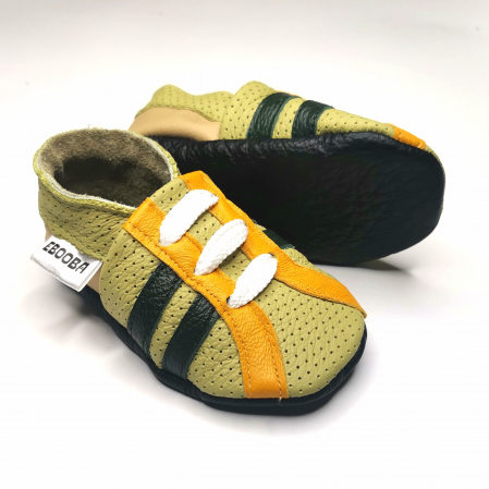 Botosei din piele naturala, cu Model TENIS ORANGE. [8]