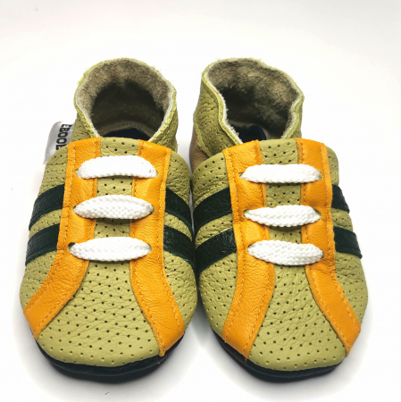 Botosei din piele naturala, cu Model TENIS ORANGE. [1]