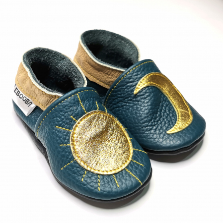 Botosei din piele naturala, cu Model SOARE-LUNA [6]