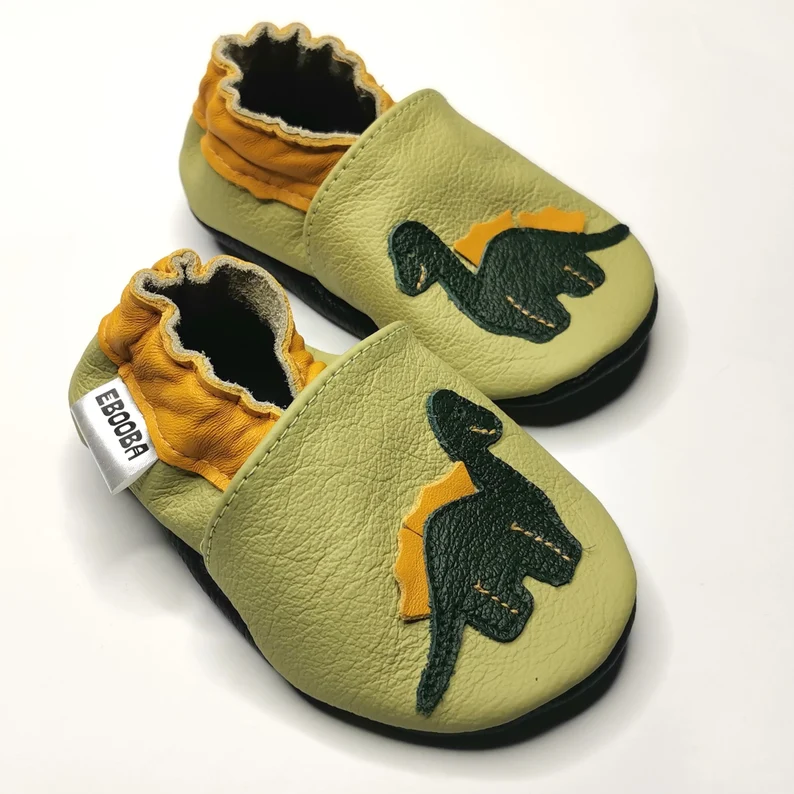 Botosei din piele naturala, cu Model DINOZAUR. [4]