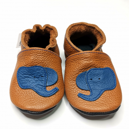 Botosei din piele naturala, cu Model ELEFANT ALBASTRU. [1]