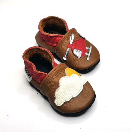 Botosei din piele naturala, cu Model ELICOPTER. [2]