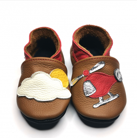 Botosei din piele naturala, cu Model ELICOPTER. [9]