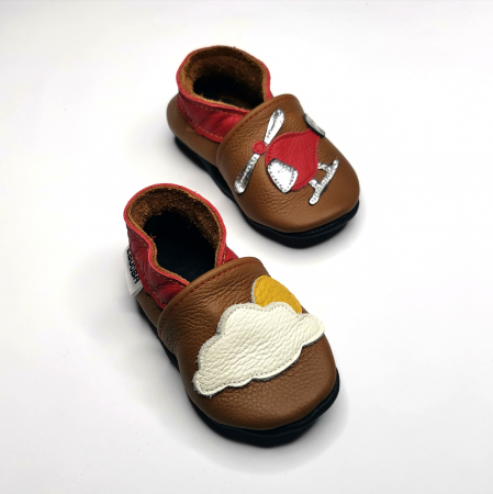 Botosei din piele naturala, cu Model ELICOPTER. [6]