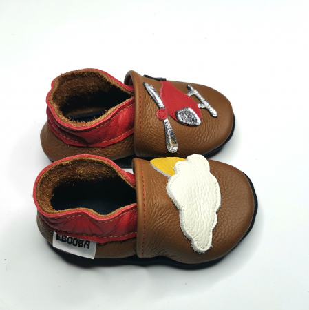 Botosei din piele naturala, cu Model ELICOPTER. [5]