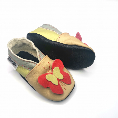 Botosei din piele naturala, cu Model FLUTURE 3D. [4]