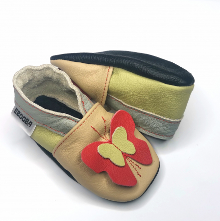 Botosei din piele naturala, cu Model FLUTURE 3D. [5]