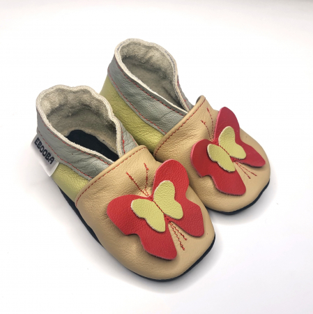 Botosei din piele naturala, cu Model FLUTURE 3D. [3]