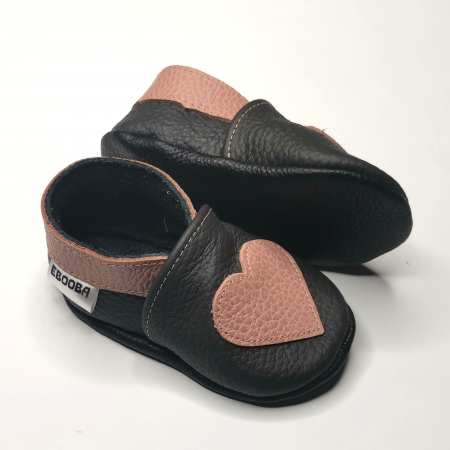 Botosei din piele naturala, cu Model INIMA. [2]