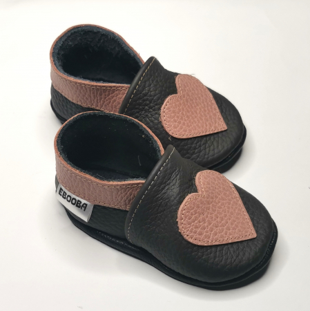 Botosei din piele naturala, cu Model INIMA. [4]