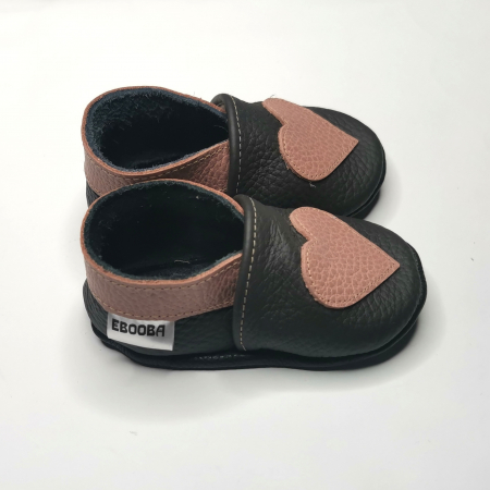 Botosei din piele naturala, cu Model INIMA. [6]