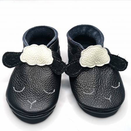 Botosei din piele naturala, cu Model OAIE NEGRU [1]