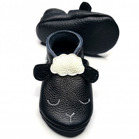 Botosei din piele naturala, cu Model OAIE NEGRU [2]