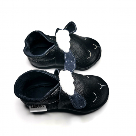 Botosei din piele naturala, cu Model OAIE NEGRU [3]