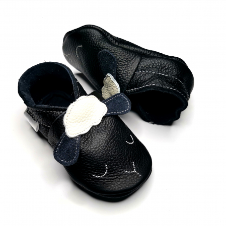 Botosei din piele naturala, cu Model OAIE NEGRU [4]