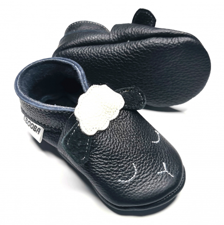 Botosei din piele naturala, cu Model OAIE NEGRU [6]