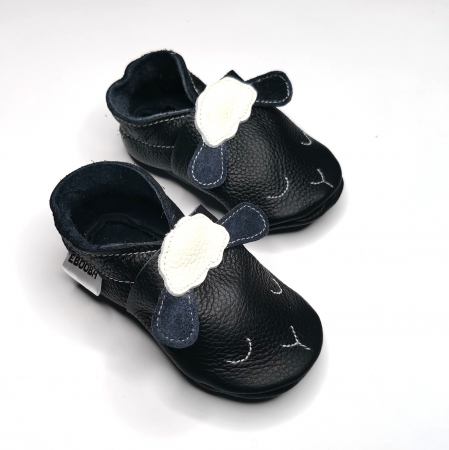 Botosei din piele naturala, cu Model OAIE NEGRU [8]