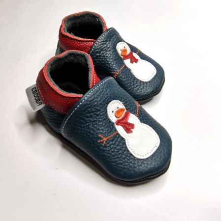 Botosei din piele naturala, cu model OM DE ZAPADA [4]