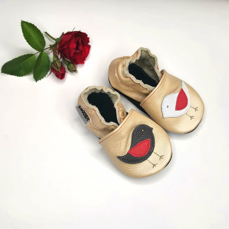 Botosei din piele naturala, cu Model PASARE. [3]