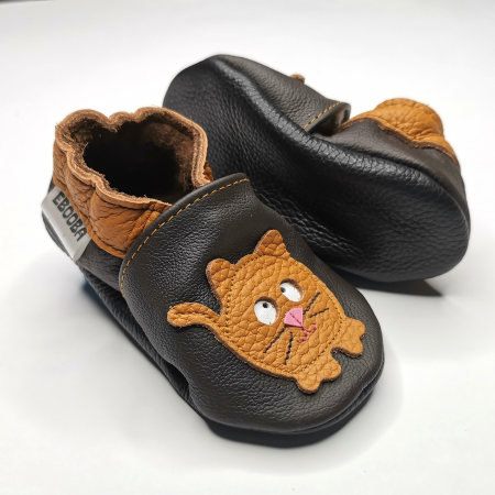 Botosei Fetite - Botosei din piele naturala, cu Model PISICA.