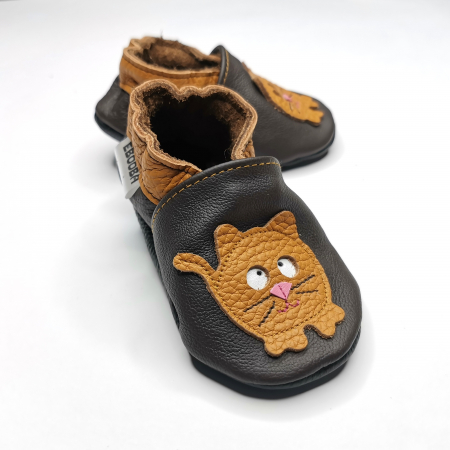 Botosei din piele naturala, cu Model PISICA. [3]