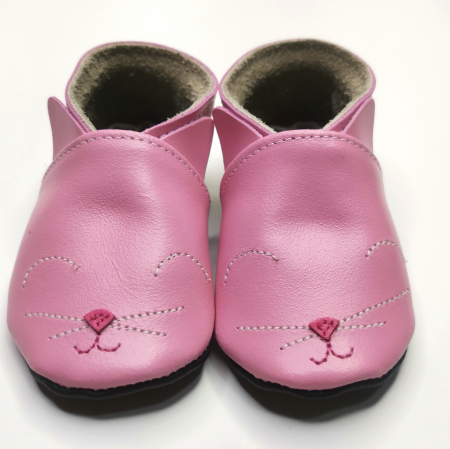 Botosei din piele naturala, cu Model PISICA ROZ [2]