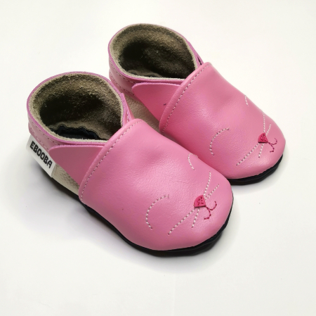 Botosei din piele naturala, cu Model PISICA ROZ [4]