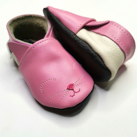 Botosei din piele naturala, cu Model PISICA ROZ [5]