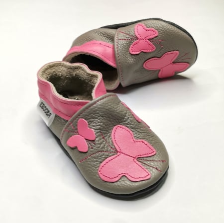 Botosei din piele naturala, cu Model Fluture. [6]