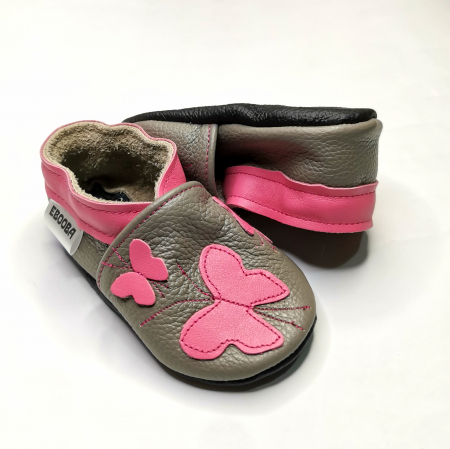 Botosei din piele naturala, cu Model Fluture. [7]