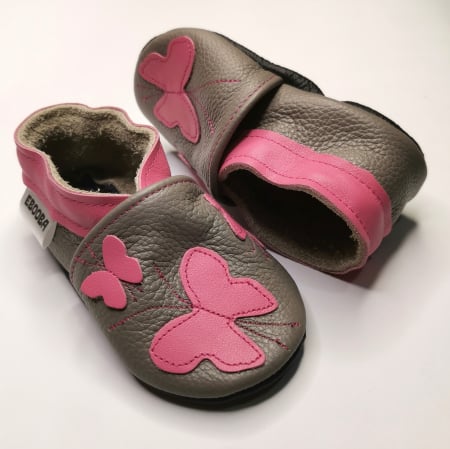 Botosei din piele naturala, cu Model Fluture. [4]