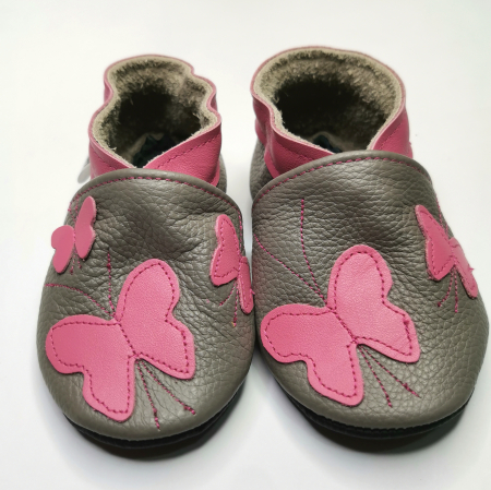 Botosei din piele naturala, cu Model Fluture. [1]