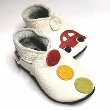 Botosei din piele naturala, cu Model SEMAFOR MASINA. [1]