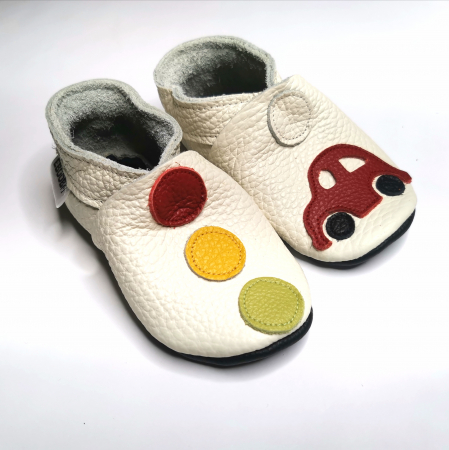 Botosei din piele naturala, cu Model SEMAFOR MASINA. [6]