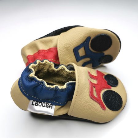 Botosei din piele naturala, cu Model TRACTOR. [3]