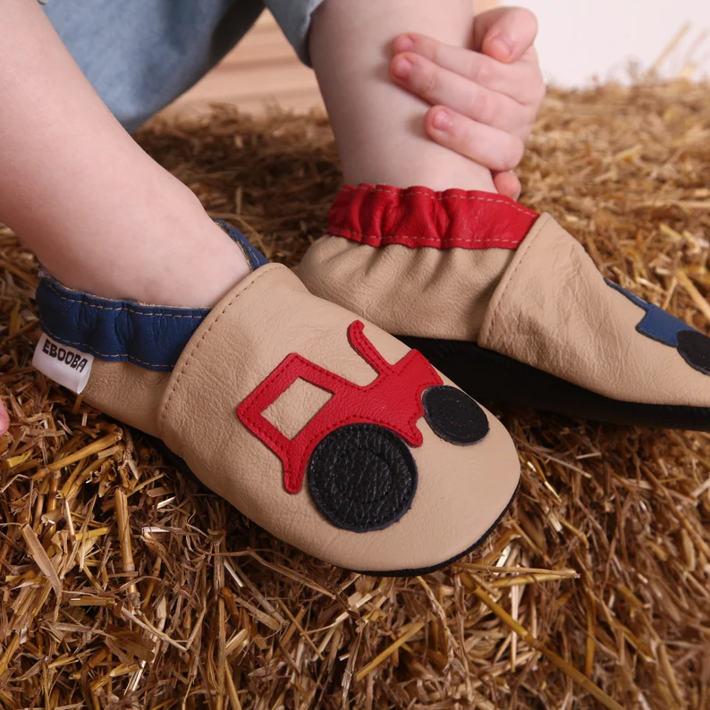 Botosei din piele naturala, cu Model TRACTOR. [10]