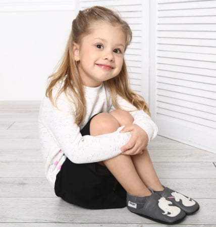 Botosei Fetite - Botosei din piele naturala, cu Model UNICORN.